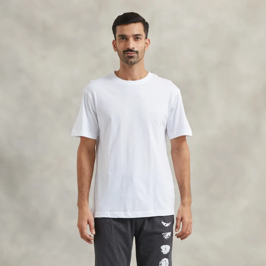 White SS Tshirt Male